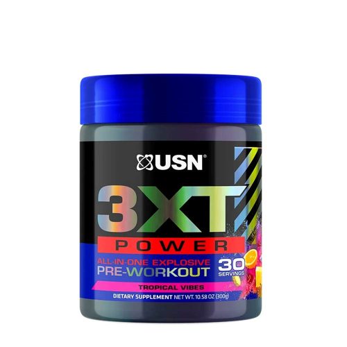 USN Edzés Előtti Pörgető Formula - 3XT Power Pre-Workout  (30 Adag, Tropical Vibes)