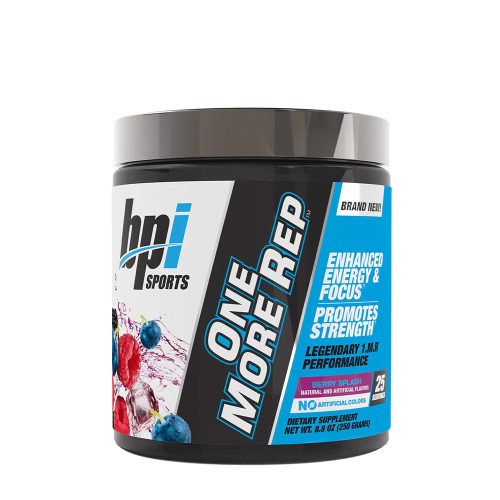 BPI Sports One More Rep - Edzés Előtti Energizáló (25 Adag, Berry Splash)