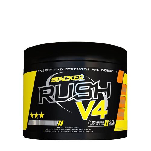 Stacker2 Europe Rush V4 - Edzés Előtti Energizáló (180 g, Narancs Mandarin)