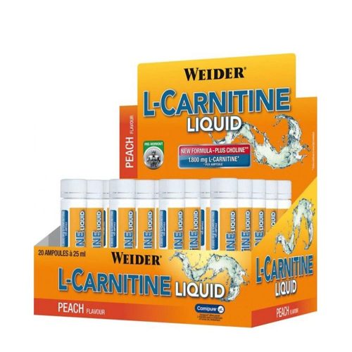 Weider L-Carnitine Liquid - Folyékony L-karnitin (20 x 25ml, Őszibarack)