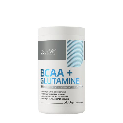 OstroVit BCAA + Glutamine (500 g, Narancs)