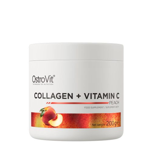 OstroVit Kollagén + C-vitamin (200 g, Őszibarack)