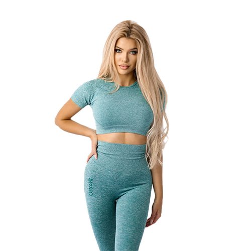 OstroVit Seamless Short-Sleeve Crop Top (XS, Zöld)