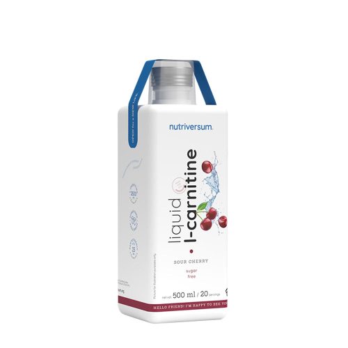 Nutriversum L-Carnitine 2500 mg - FLOW - Folyékony L-karnitin (500 ml, Meggy)