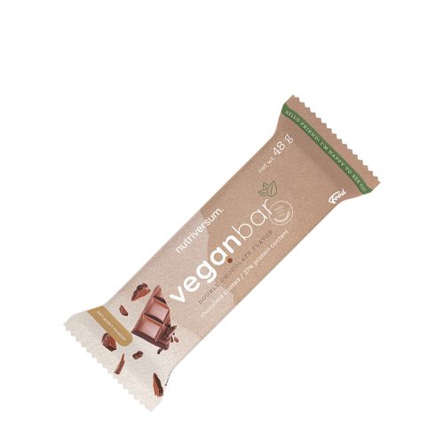 Nutriversum Vegan Protein Bar  (48 g, Dupla Csokoládé)