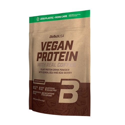 BioTechUSA Vegan Protein, fehérje vegánoknak (2 kg, Kávé)