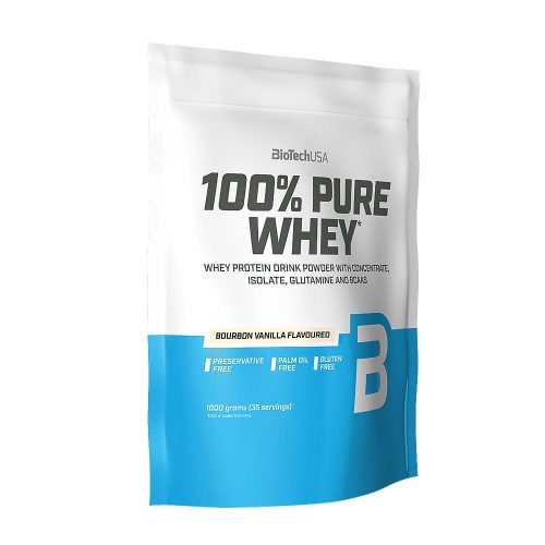 BioTechUSA 100% Pure Whey tejsavó fehérjepor (1000 g, Bourbon vanília)