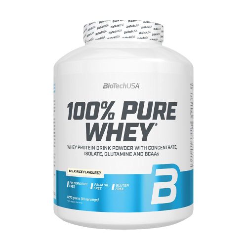 BioTechUSA 100% Pure Whey tejsavó fehérjepor (2270 g, Tejberizs)