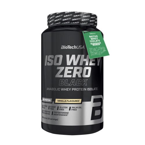 BioTechUSA Iso Whey Zero Black tejsavófehérje (908 g, Vanília)