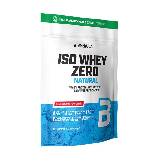 BioTechUSA Iso Whey Zero Natural tejsavófehérje (1816 g, Eper)