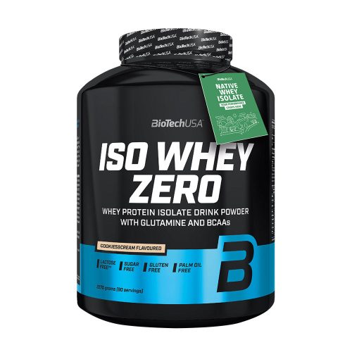 BioTechUSA Iso Whey Zero prémium fehérje (2270 g, Csokis Keksz és Krém )