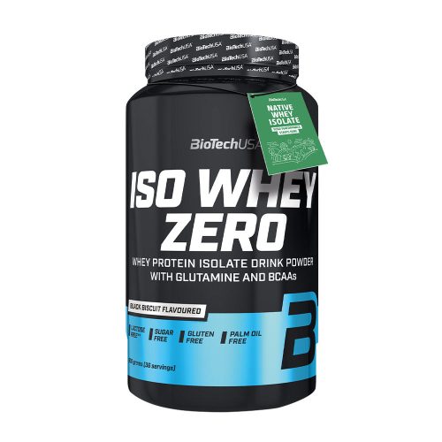 BioTechUSA Iso Whey Zero prémium fehérje (908 g, Black Biscuit)