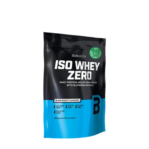 BioTechUSA Iso Whey Zero prémium fehérje (500 g, Black Biscuit)