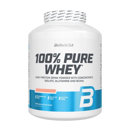 BioTechUSA 100% Pure Whey tejsavó fehérjepor (2270 g, Mogyoró)