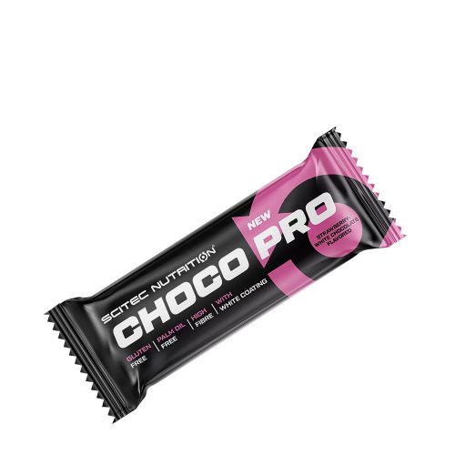 Scitec Nutrition Choco Pro - Proteinszelet (50 g, Epres Fehér Csokoládé)