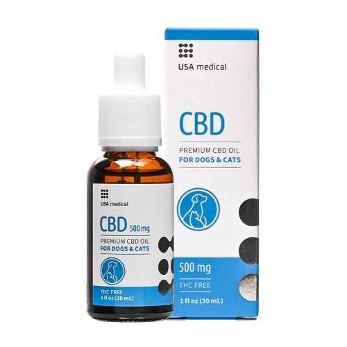 USA medical CBD Olaj Kutyáknak És Macskáknak 500 mg (30 ml, Ízesítetlen)