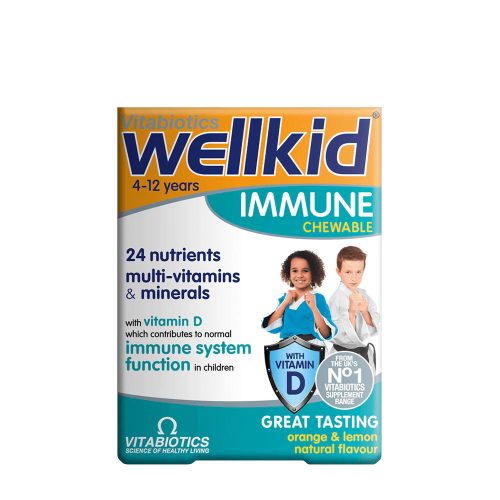 Vitabiotics Wellkid Immune Chewable - Immunerősítő Rágótabletta Gyerekeknek (30 Tabletta)