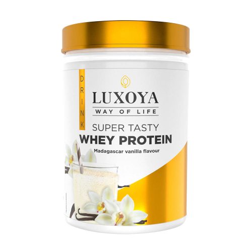 Luxoya Whey Protein - Prémium fehérje italpor - PET (450 g, Madagascar vanilla)