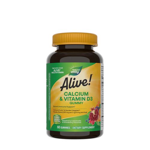 Nature's Way Alive!® Calcium + D3 Gummies (60 Gumicukor)