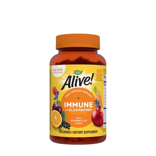 Nature's Way Alive!® Premium Immune Gummies (90 Gumicukor, Cseresznye & Szőlő)