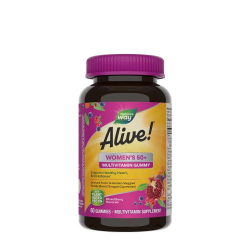 Nature's Way Alive!® Women's 50+ Gummy Multivitamin (60 Gumicukor, Erdei Bogyó Mix)