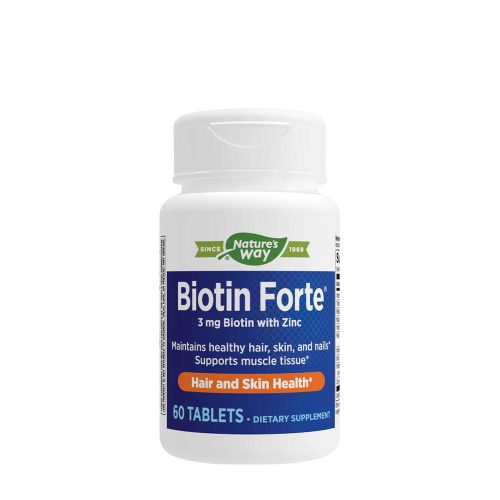 Nature's Way Biotin Forte® with Zinc (60 Tabletta)