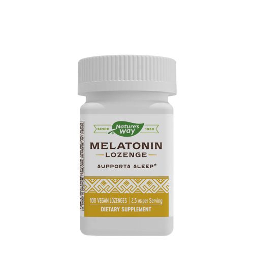 Nature's Way Melatonin Lozenges (100 Szopogató Tabletta)