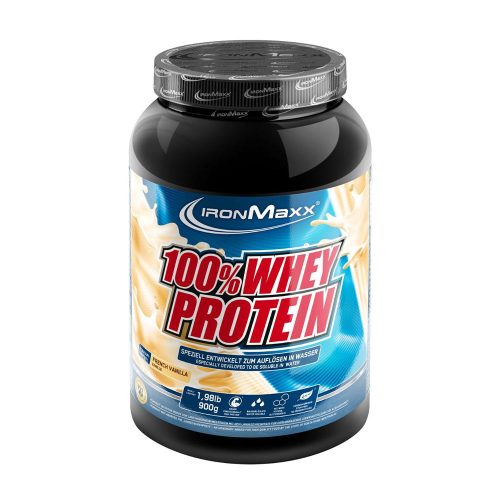 Ironmaxx 100% Whey Protein (900 g, Francia Vanília)