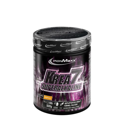 Ironmaxx Krea7 Superalkaline Creatine Powder (500 g, Trópusi)