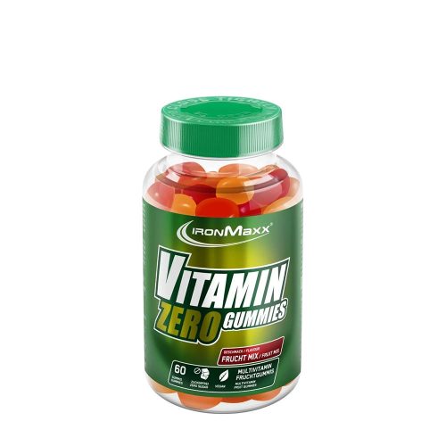 Ironmaxx Vitamin Zero Gummies - Cukormentes Multivitamin Gumicukor (60 Gumicukor, Fruity)