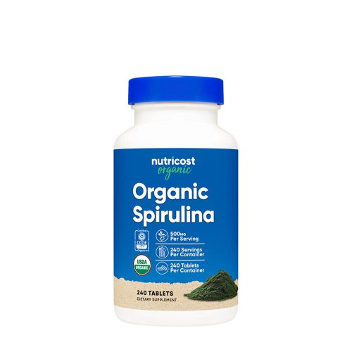 Nutricost Organic Spirulina  (240 Tabletta)