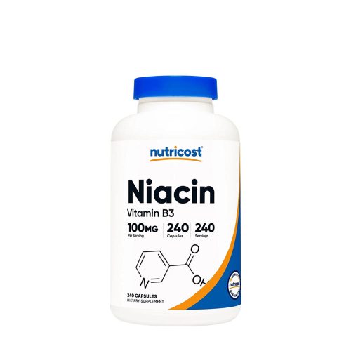 Nutricost Vitamin B3 Niacin 100 mg (240 Kapszula)