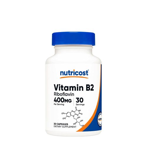 Nutricost Vitamin B2 Riboflavin 400 mg (30 Kapszula)