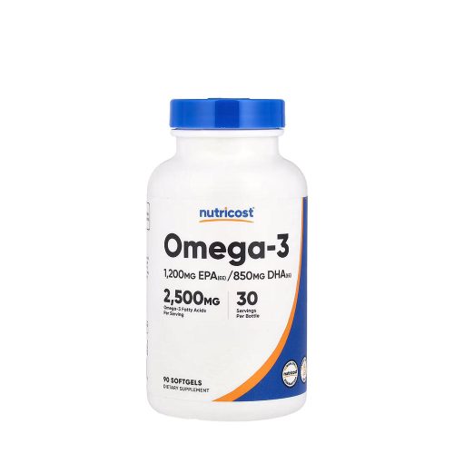 Nutricost Omega-3 2500 mg (90 Lágykapszula)